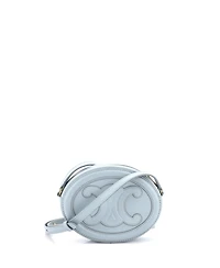 Pre-Owned Celine Triomphe Oval Crossbody Bag Leather