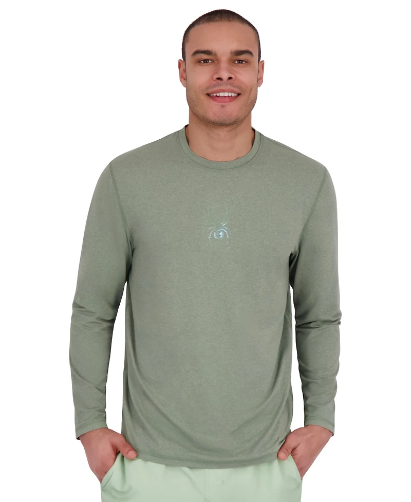 Spyder Men's Core Long-Sleeve Crewneck Upf 50+ Rashguard