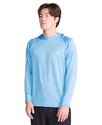 Spyder Men's Hooded Raglan Long-Sleeve Upf 50+ Rashguard