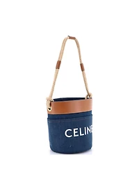 Pre-Owned Celine Small Rope Bucket Bag Denim