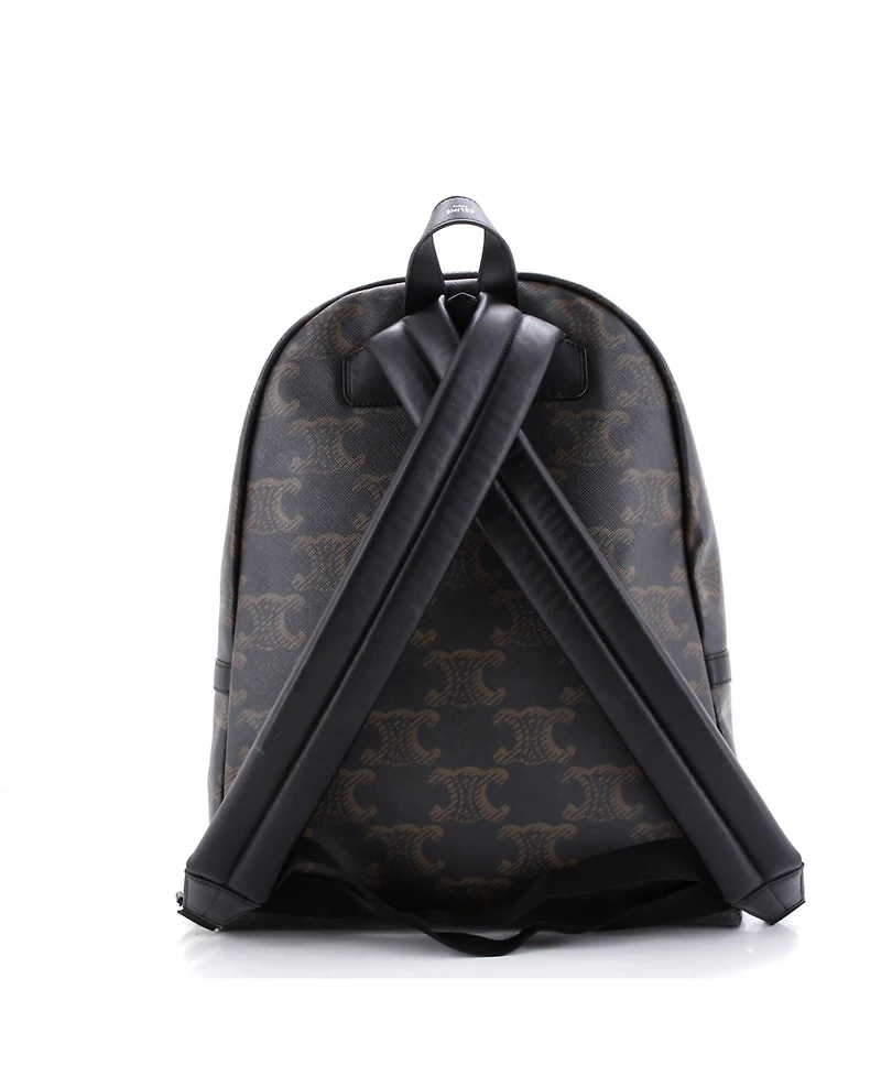 Pre-Owned Celine Medium Front Pocket Backpack Triomphe Xl Coated Canvas