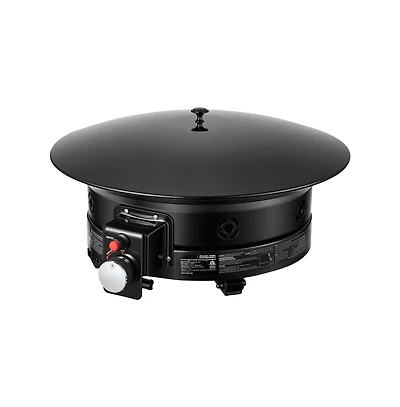 Slickblue 24 Inch Propane Fire Pit 53000 Btu with Grill Grate