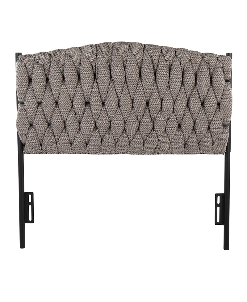 Flynama Fabric Twin Headboard with Faux Jewel Tufting Adjustable Height 41 to 53 inch