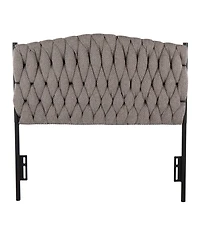Flynama Fabric Twin Headboard with Faux Jewel Tufting Adjustable Height 41 to 53 inch