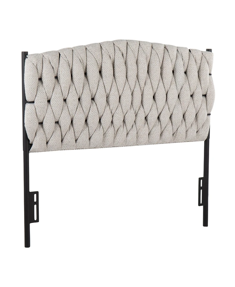 Flynama Fabric Twin Headboard 41-53H x 63W inch Durable Casual Design
