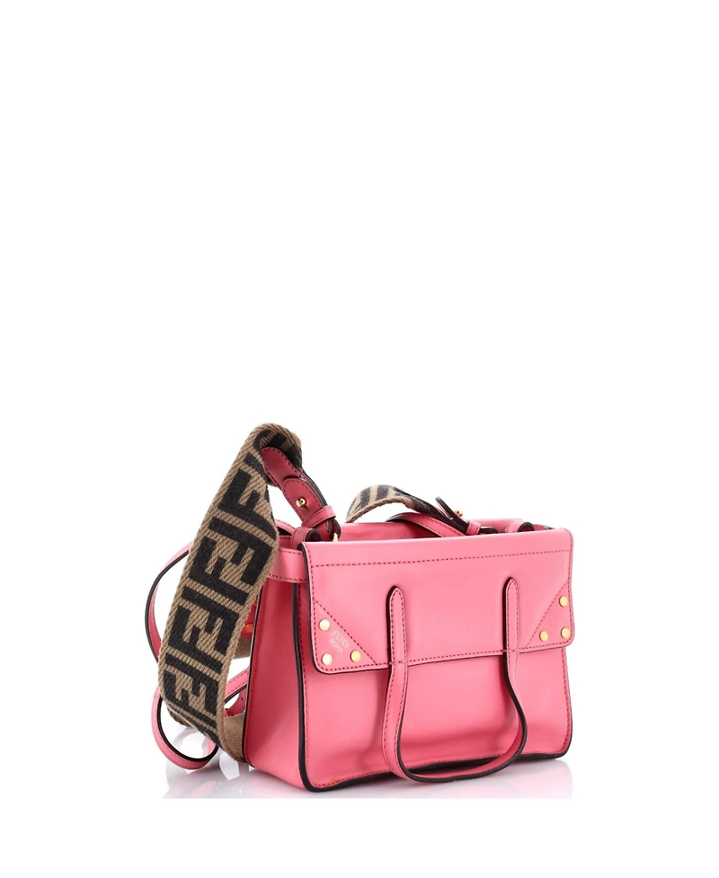 Pre-Owned Fendi Mini Flip Tote Leather