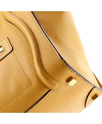 Pre-Owned Celine Micro Bicolor Luggage Bag Leather