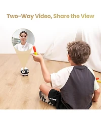 Enabot Ebo Air 2S Smart Companion Robot with 2.5K Camera, Two-Way Audio & Night Vision