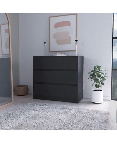 flynama Modern 4 Drawer Dresser Mdf Cabinet with Wheels for Bedroom Living Room Entryway