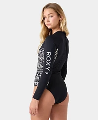 Roxy Women's Geometric Flower Printed One-Piece Swimsuit