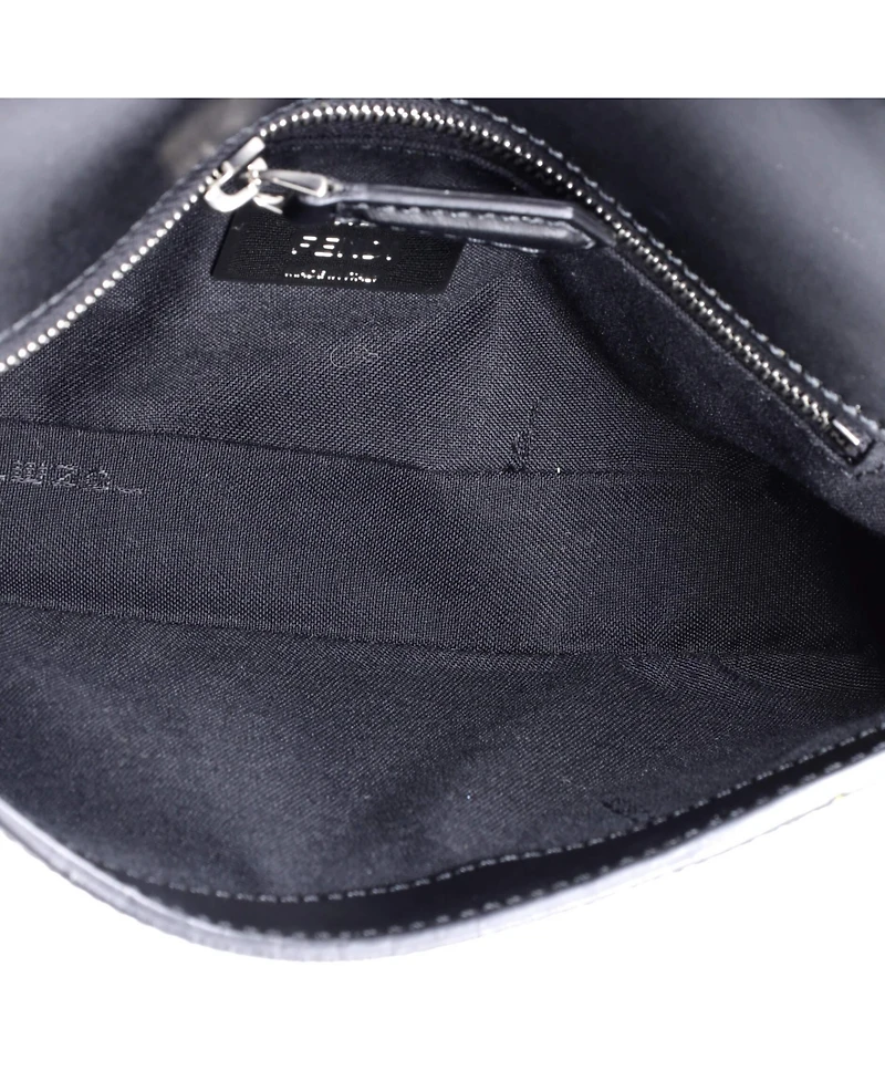 Pre-Owned Fendi Mini Baguette Nm Bag Zucca Coated Canvas and Leather