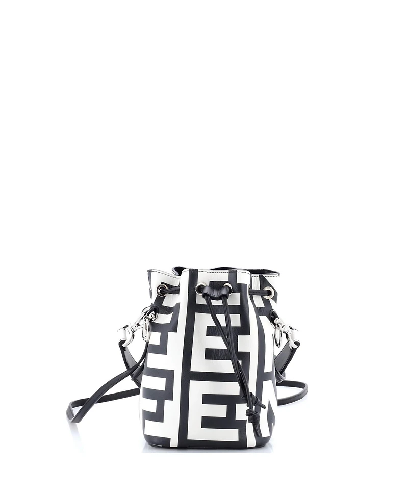 Pre-Owned Fendi Mini x Marc Jacobs Mon Tresor Bucket Bag Printed Leather