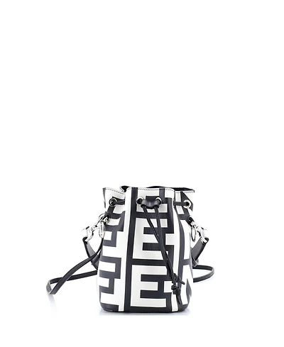 Pre-Owned Fendi Mini x Marc Jacobs Mon Tresor Bucket Bag Printed Leather