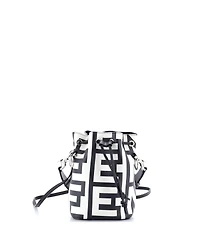 Pre-Owned Fendi Mini x Marc Jacobs Mon Tresor Bucket Bag Printed Leather
