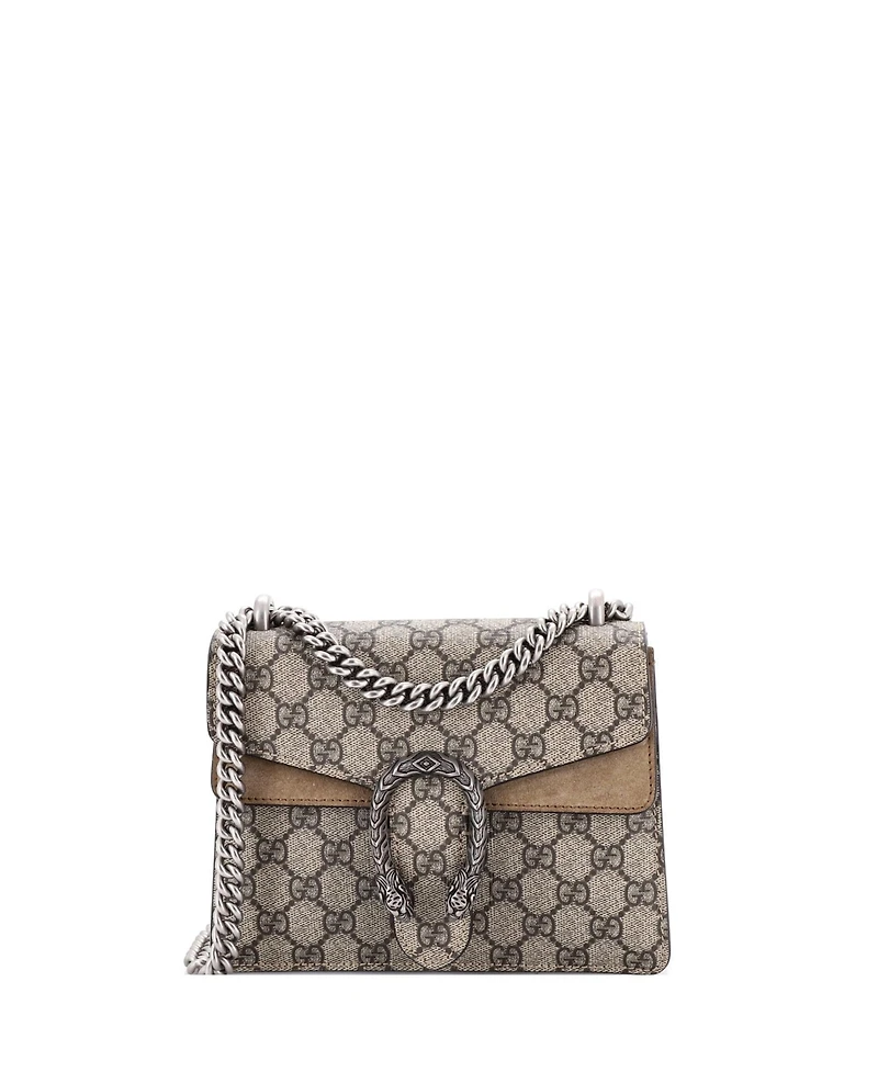 Pre-Owned Gucci Mini Dionysus Bag Gg Coated Canvas