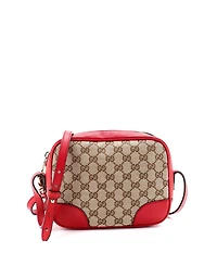 Pre-Owned Gucci Mini Bree Disco Crossbody Bag Gg Canvas with Leather