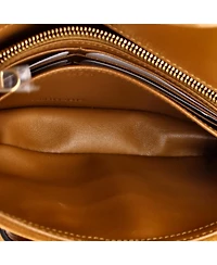 Pre-Owned Gucci Mini Horsebit 1955 Shoulder Bag Suede with Shearling