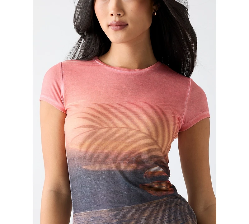 Guess Women's Short-Sleeve Crew Neck T-Shirt