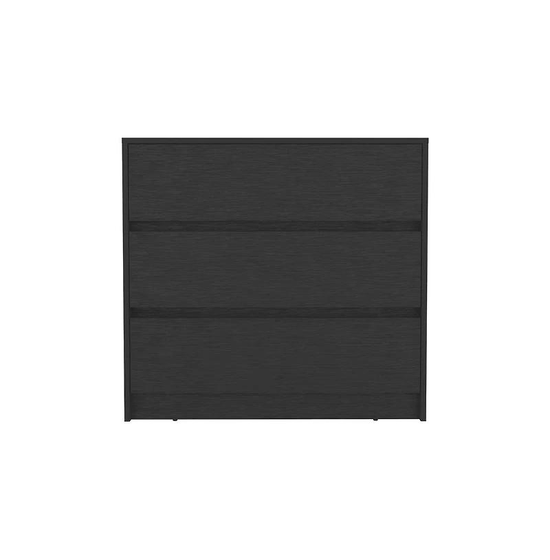 flynama Three Drawer Dresser Modern Wengue Finish Compact Storage Organizer 4.1 inch H 12 inch W for Home Bedroom