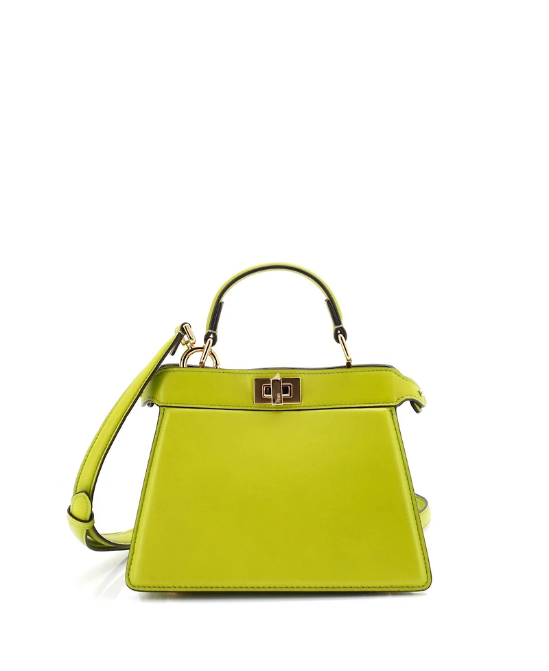 Pre-Owned Fendi Petite Peekaboo ISeeU Bag Leather