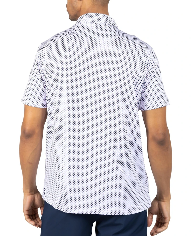 Tailorbyrd Men's Stars Printed Performance Polo