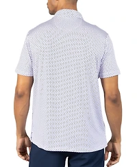 Tailorbyrd Men's Stars Printed Performance Polo