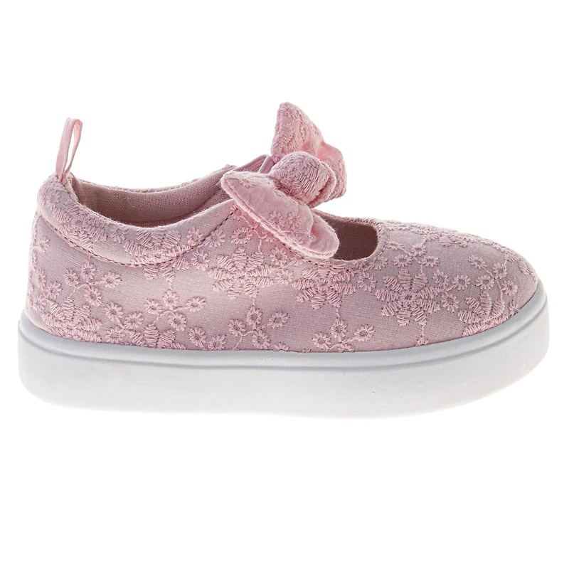Laura Ashley Big Girls Mj Style Sneakers Mary Jane Casual Wear Easy On/Off Stylish Comfort Fit (Toddler )