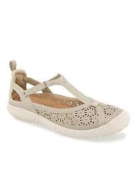 Jbu Women's Daffodil Mary Jane T-Strap Flats