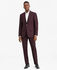 Calvin Klein Mens Slim Fit Wool Blend Suit Separates