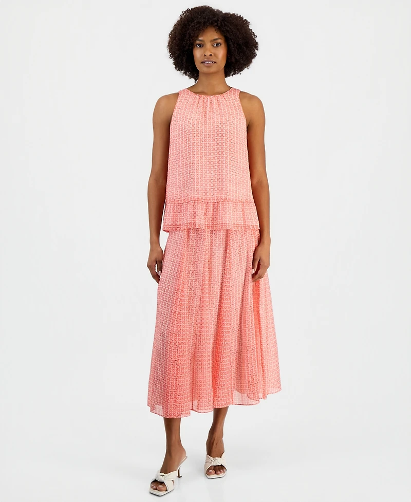 Vince Camuto Women's Peplum-Hem Sleeveless Top