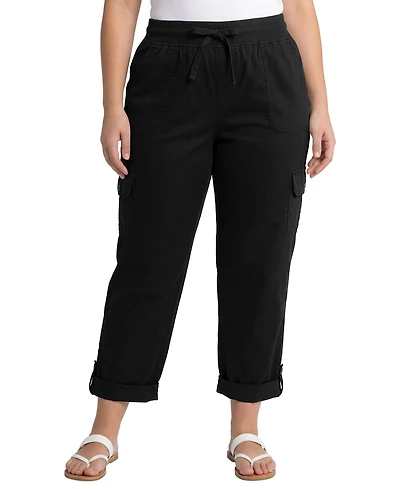 Woman Within Women's Convertible Length Cargo Pant/Capri