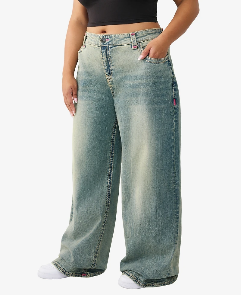 True Religion Plus Jessie Super Baggy T Jeans