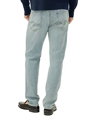 Silver Jeans Co. Men's Eddie Relaxed-Fit Slim Straight-Leg Luxe Heritage