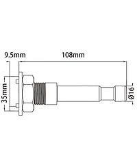 Kupo Strut Channel Adapter with 5/8" Baby Pin