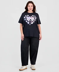 Love Tribe Trendy Plus Sanrio Graphic Print T-Shirt