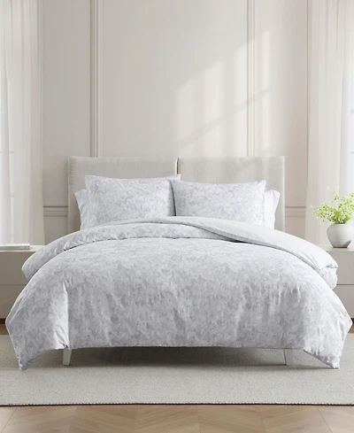 Vera Wang Nebulous Flower Cotton 3-Pc. Comforter Set, King