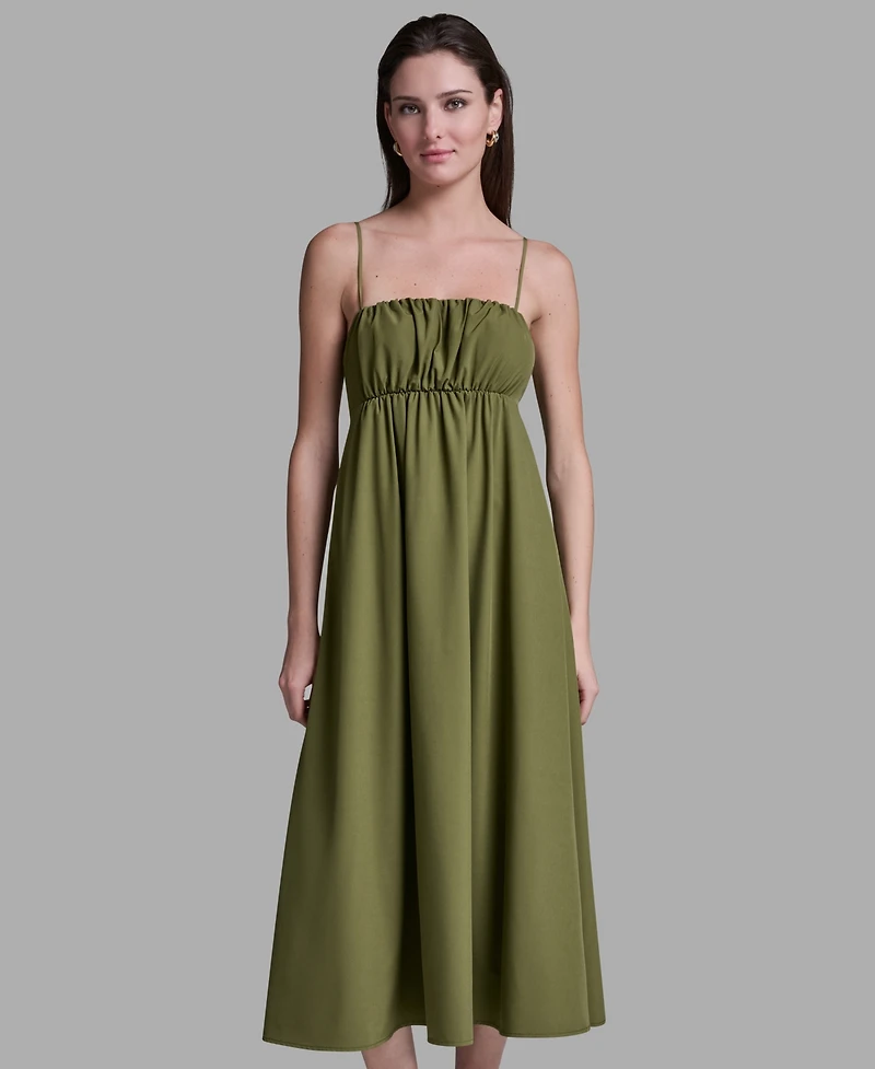Bcbg Women's Square Neck Midi Dress