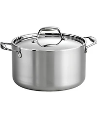 Tramontina Signature 6-Quart Tri-Ply Clad Stainless Steel Sauce Pot with Lid