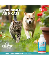 Ubavet Joint Power Meg Maximum Joint Care Liquid for Cats and Dogs – (8.45fl oz / 250ml)