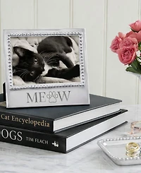 Mariposa Aluminum Meow Beaded Frame, 4" x 6"