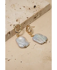Untamed Petals Gemma Pearl Drop Earrings