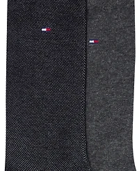 Tommy Hilfiger Men's Dress Reinforced Heel Crew Socks, 2-Pack