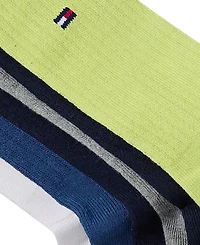 Tommy Hilfiger Men's Cushion Sole Sports Crew Socks, 6-Pack