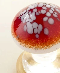 Uncommon Goods Handblown Glass Toadstool Table Lamp