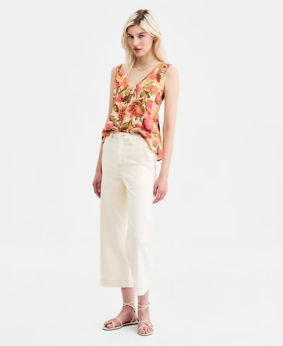 Liverpool Los Angeles Women's Stride High Rise Cropped Wide Leg Jeans