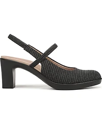 LifeStride Women's Evoke Block Heel Slingback Pumps