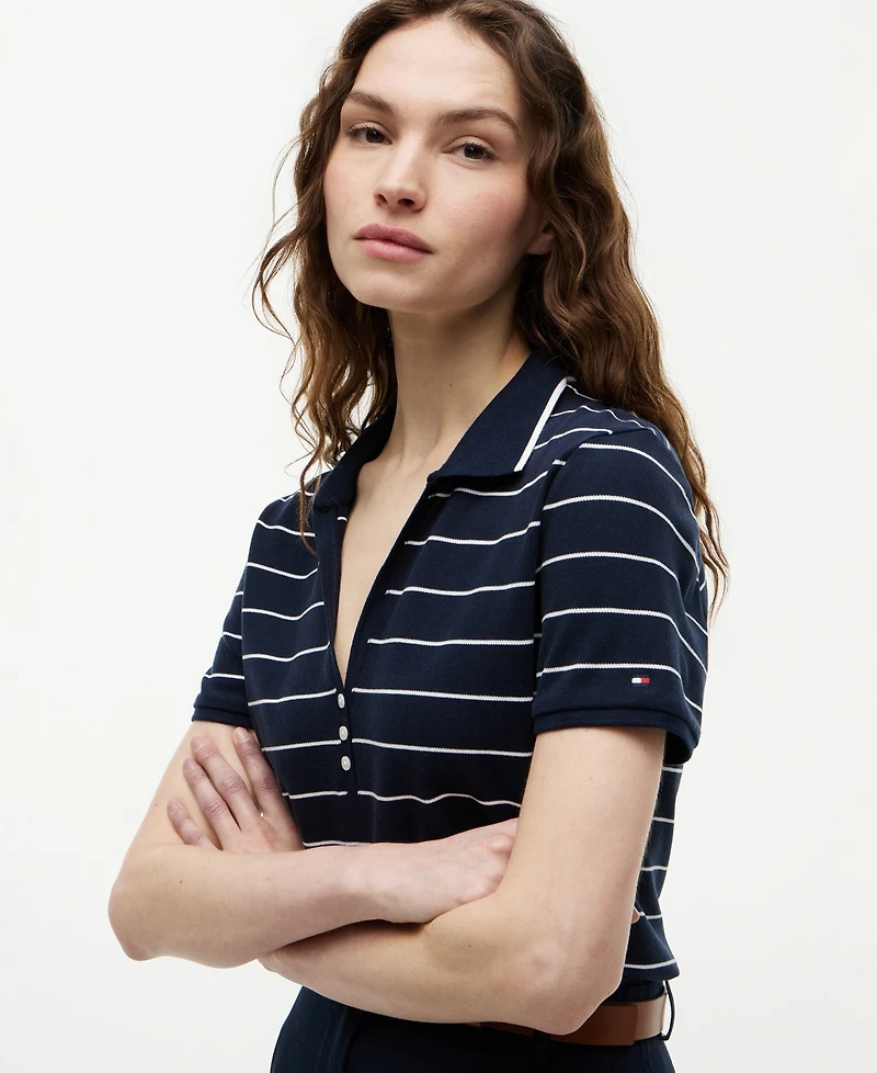 Tommy Hilfiger Women's Henley Polo Shirt
