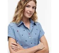Tommy Hilfiger Women's Star Printed A-Line Dress
