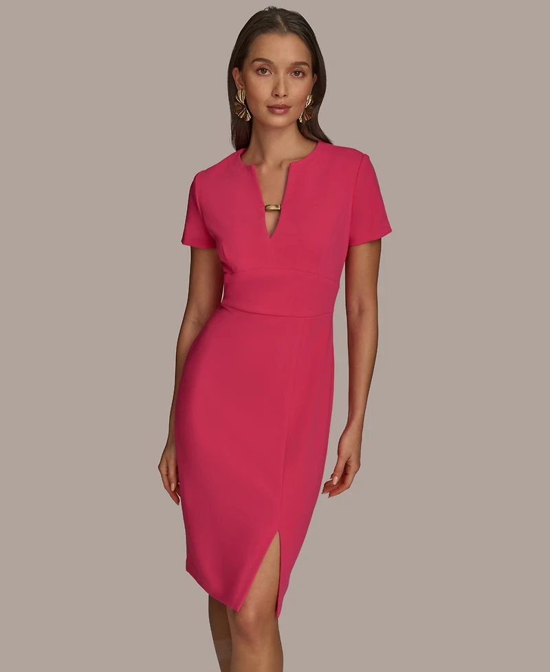 Donna Karan New York Women's V-Neck Sheath Dress