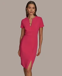 Donna Karan New York Women's V-Neck Sheath Dress